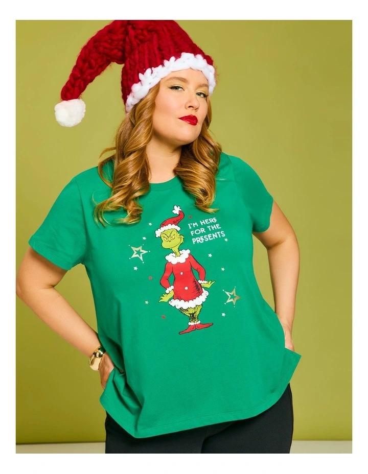 The Grinch Cotton T-shirt in Simply Green image 4