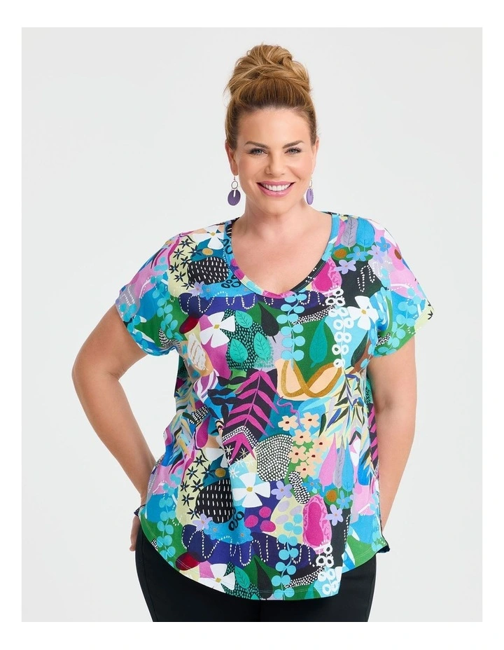 Cotton Joan Blond T-shirt in Print image 1