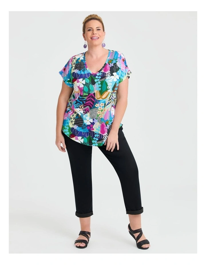 Cotton Joan Blond T-shirt in Print image 3