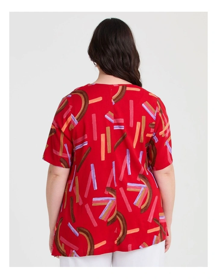 Natural Novo Abstract Tunic in Print image 2