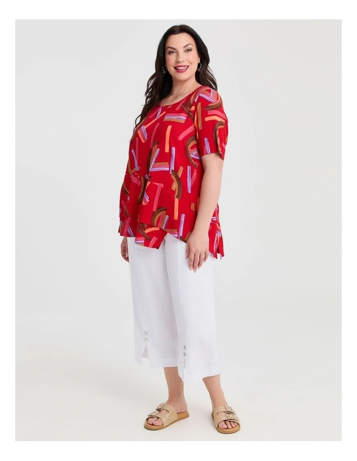 Natural Novo Abstract Tunic in Print image 3
