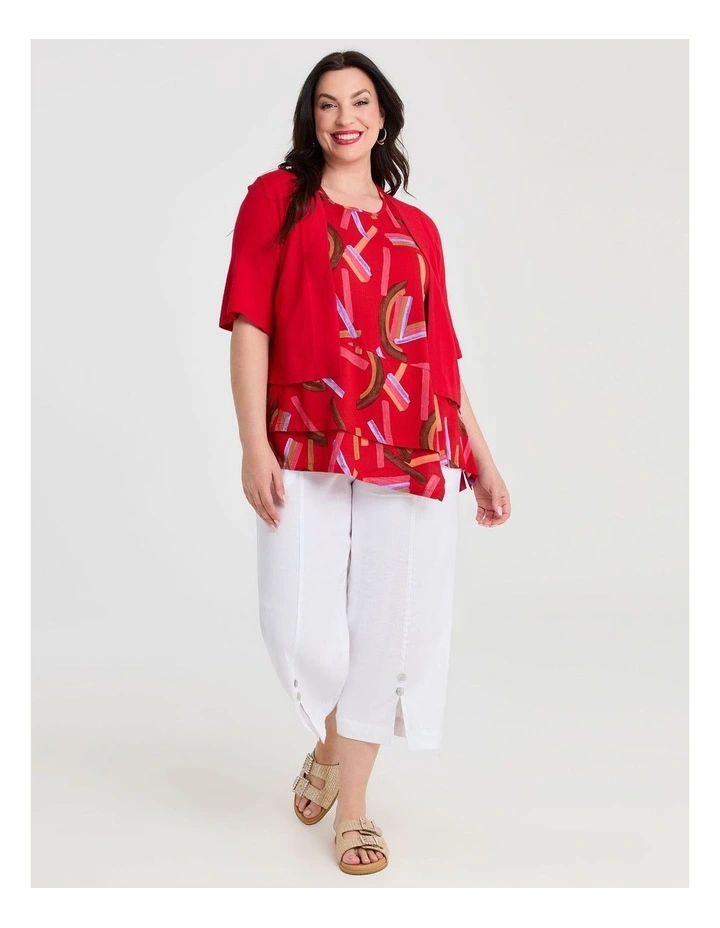 Natural Novo Abstract Tunic in Print image 4