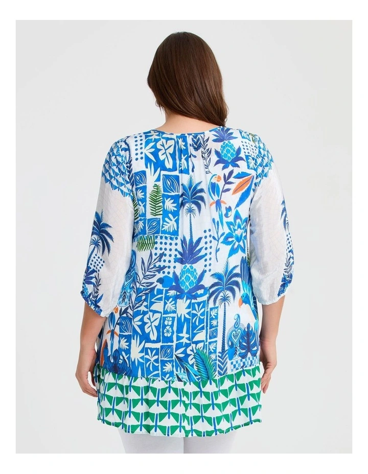 Natural Fresh Tropics Tunic in Multi image 2