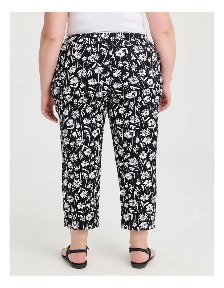 Petite Natural Floral Pant in Multi image 2