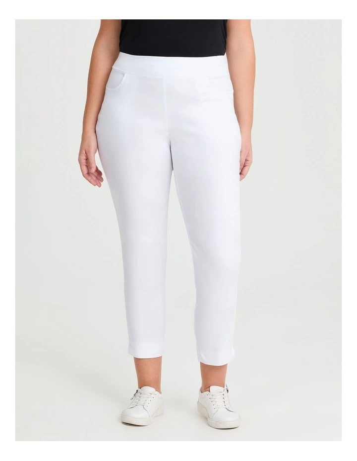 Tall Editorial Pocket Taper Pant White image 1