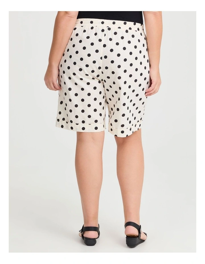 Cotton Linen Bermuda Short in Multi image 2