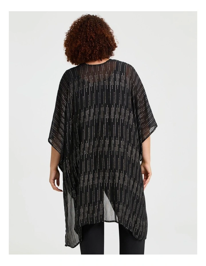 Evening Jacquard Cape Black image 2