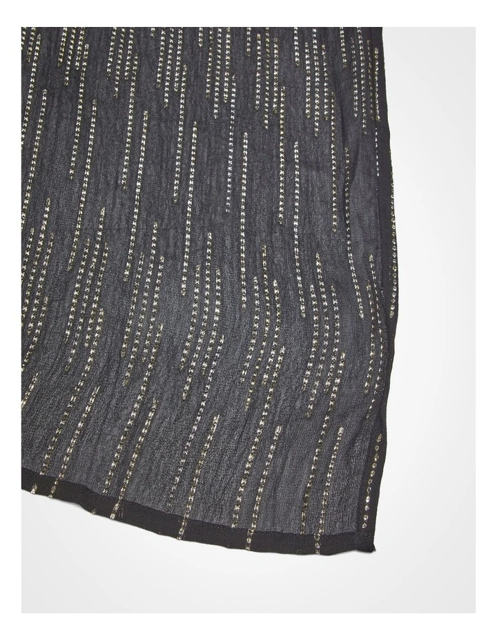 Evening Jacquard Cape Black image 5