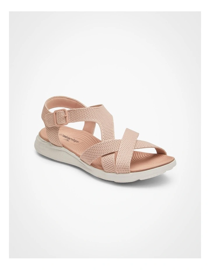 Knit Flex Comfort Sandal in Blush image 2