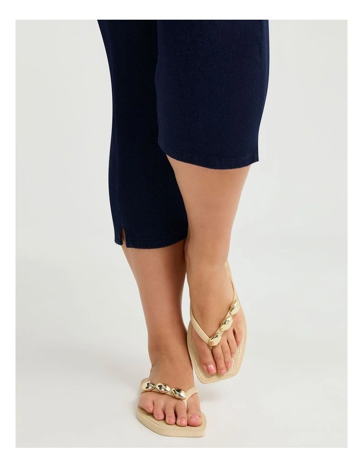 Trim Detail Flip Flop in Latte image 6