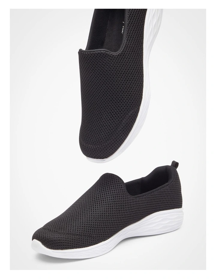 Slip On Mesh Sneaker in Black image 5