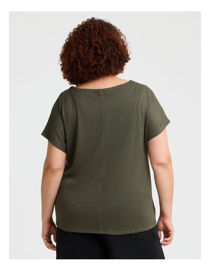 Lena Gauze Overtop in Olive image 2