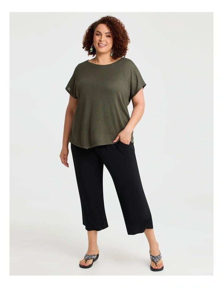 Lena Gauze Overtop in Olive image 3