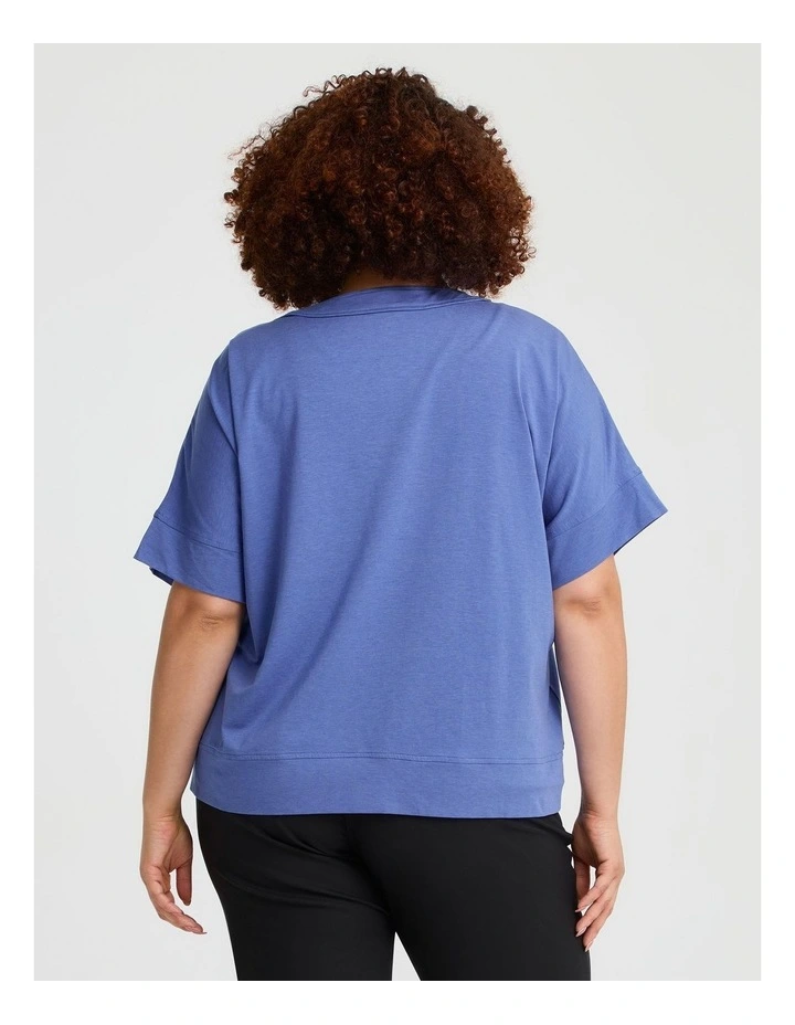 Pima Cotton Essential Cardigan Azure Blue image 2