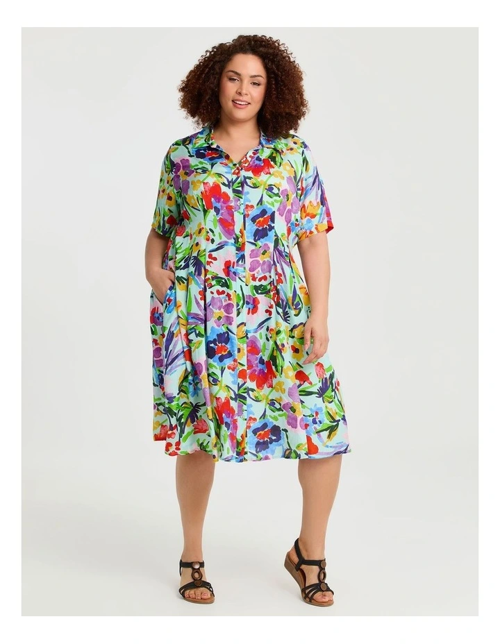 Natural Summer Abstract Shirt Print image 1