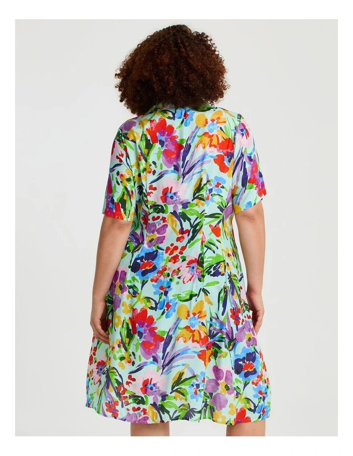 Natural Summer Abstract Shirt Print image 2