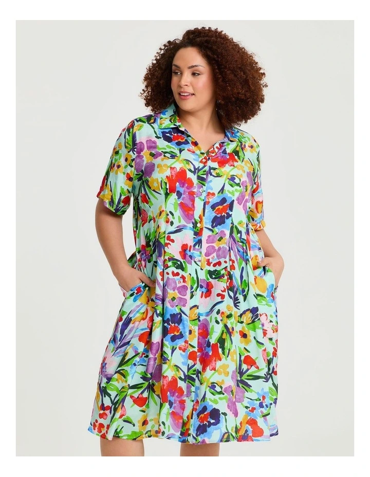 Natural Summer Abstract Shirt Print image 3