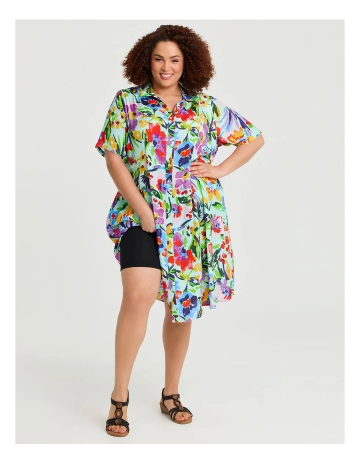 Natural Summer Abstract Shirt Print image 4