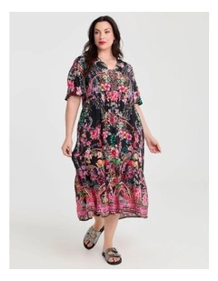 Natural Summer Days Dress in Print