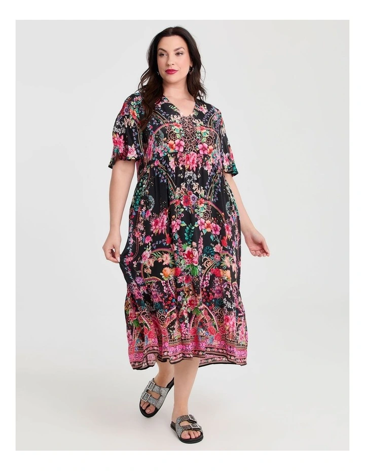 Natural Summer Days Dress in Print image 1