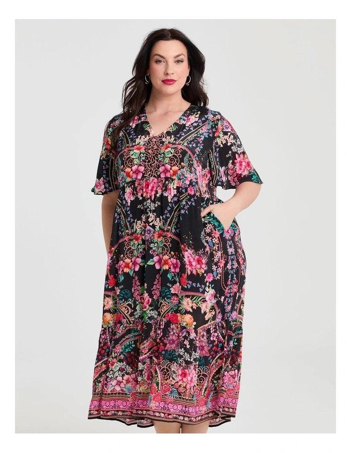 Natural Summer Days Dress in Print image 3