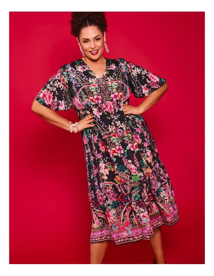 Natural Summer Days Dress in Print image 6