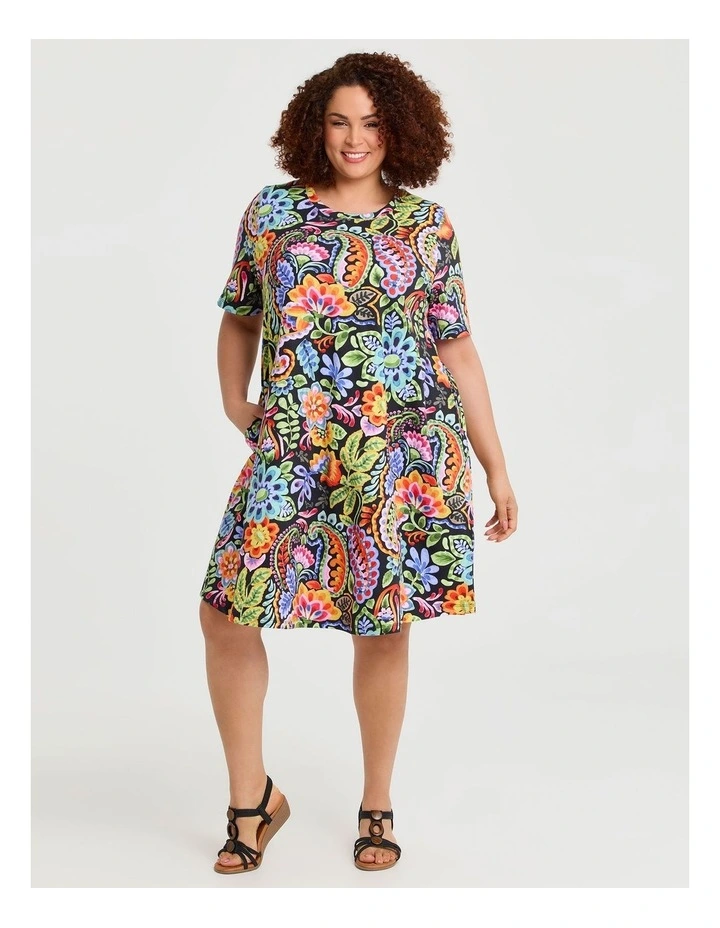 Cotton Floral Days Dress Print image 1