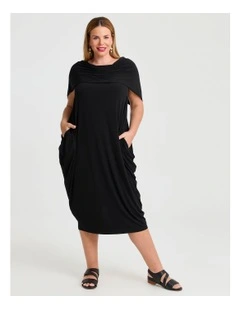 Essence Off The Shoulder Dress in Black