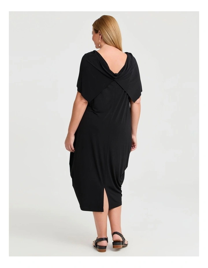 Essence Off The Shoulder Dress in Black image 2
