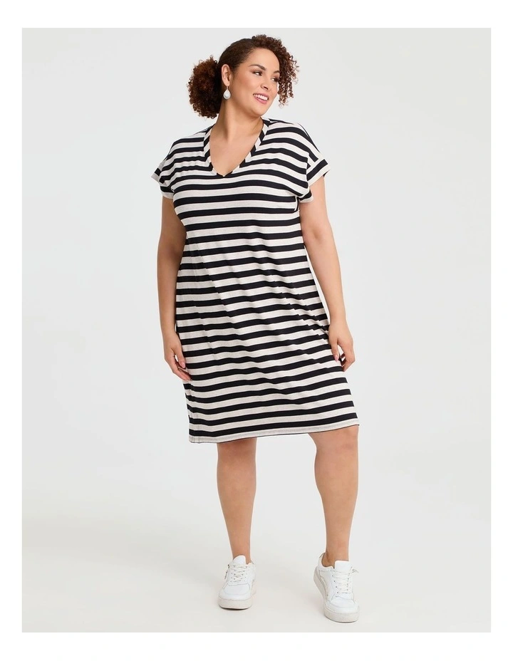 Natural Destination Dress in Stripe image 1