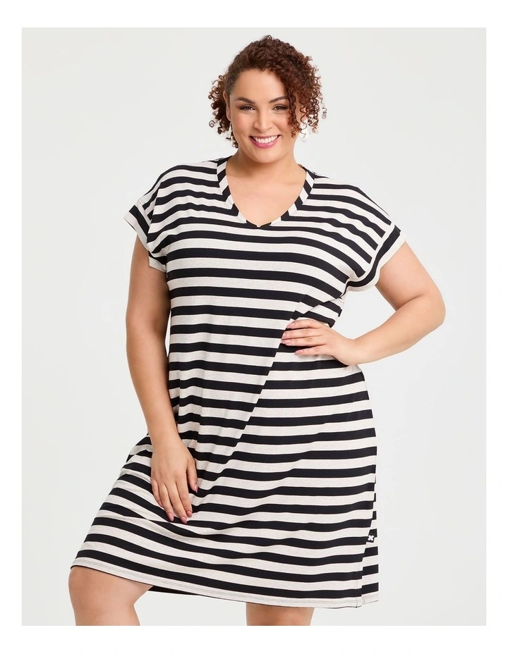 Natural Destination Dress in Stripe image 3