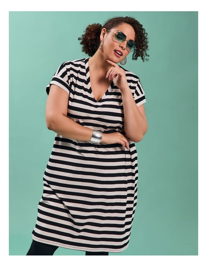 Natural Destination Dress in Stripe image 5