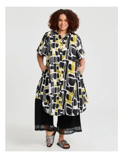 Revival Natural Shirt Dress Print