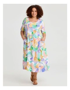 Summer Swing Natural Dress Print