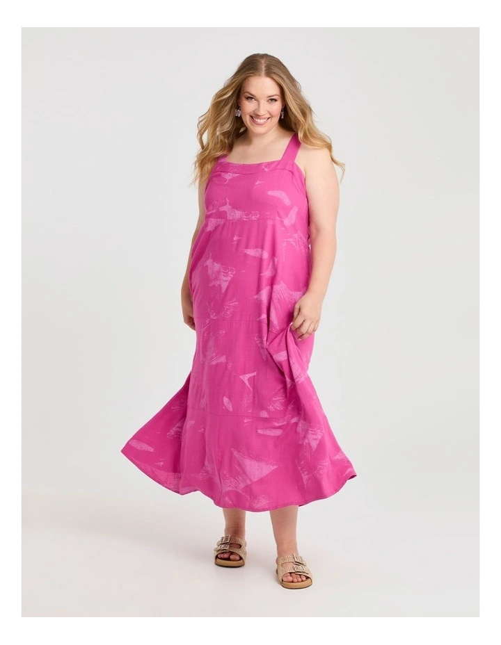 Natural Sunset Maxi Dress in Multi image 1