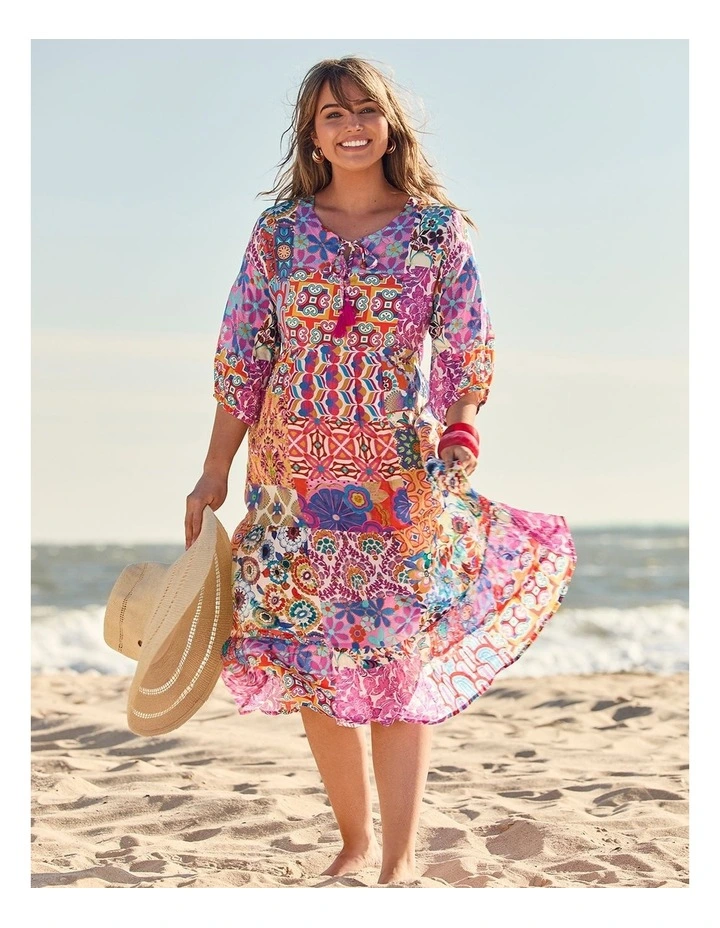 Natural Sunset Breeze Dress Print image 6