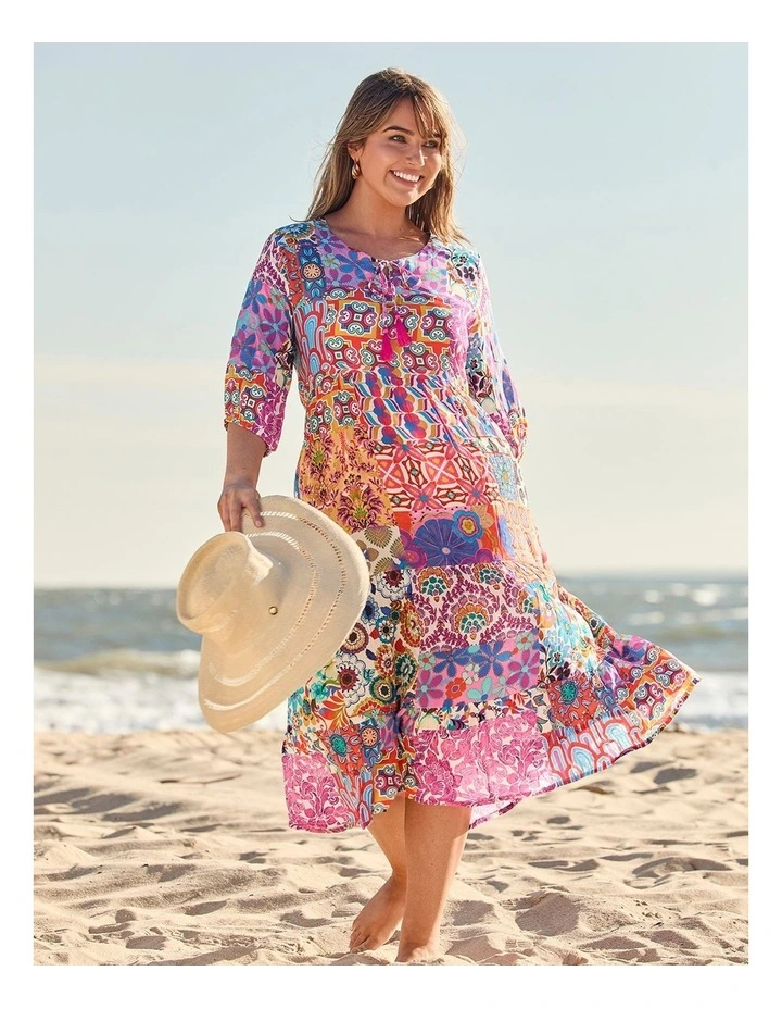 Natural Sunset Breeze Dress Print image 7