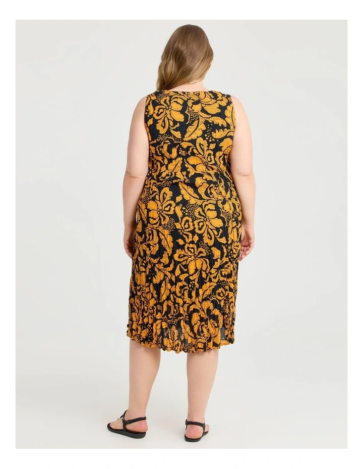 Cotton Favourite Sleeveless Dress Mango/black image 2