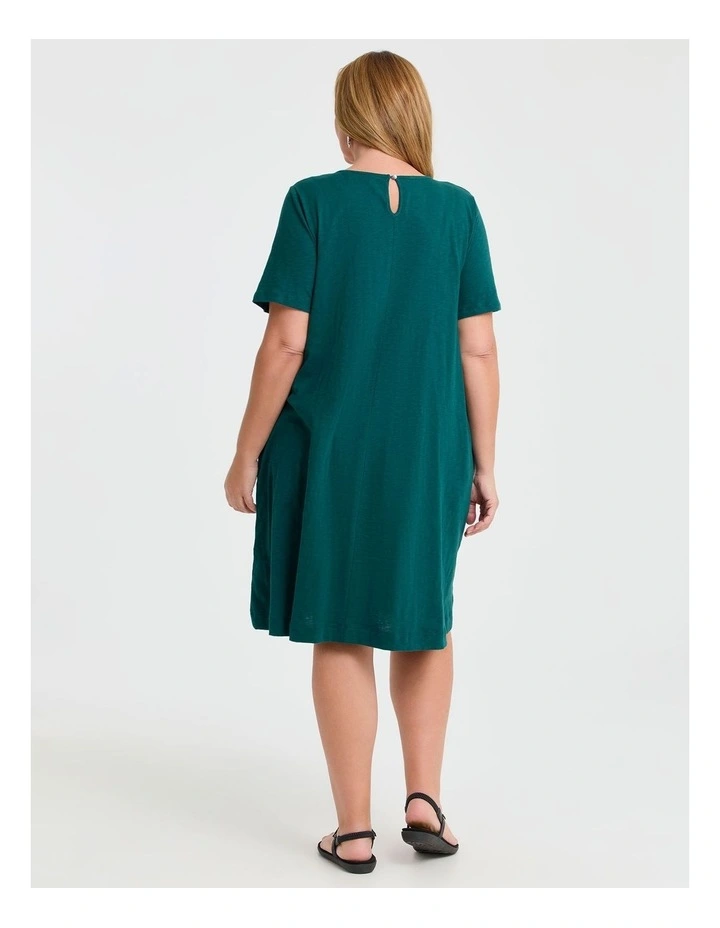 Cotton Pintuck Detail Dress Dark Atlantic image 2