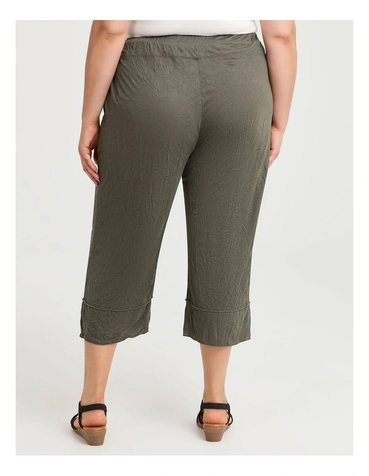 Alicia Crop Pant in Olive image 2