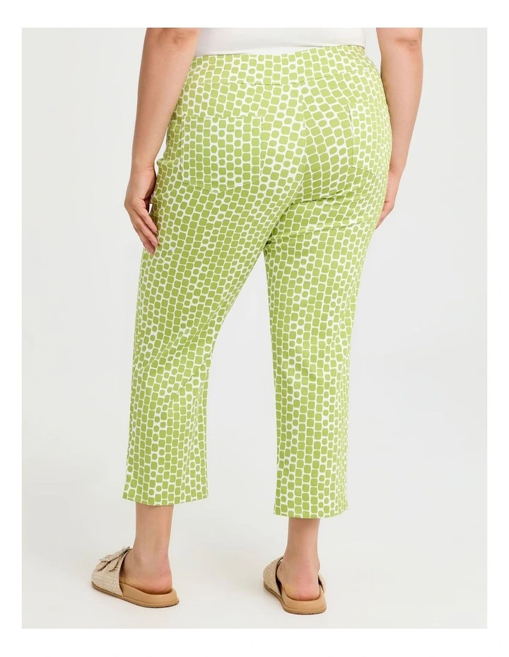 Natural Abstract Squares Pant in Multi image 2