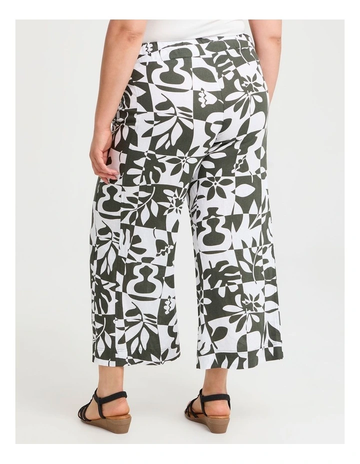 Linen Blend Tropics Pant in Multi image 2