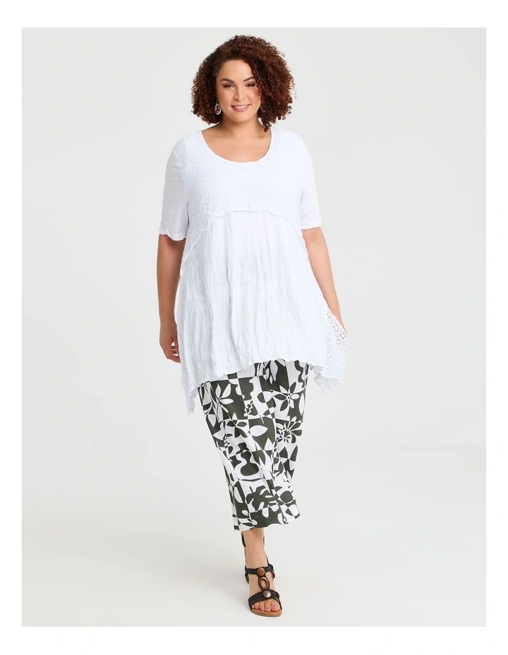 Linen Blend Tropics Pant in Multi image 3