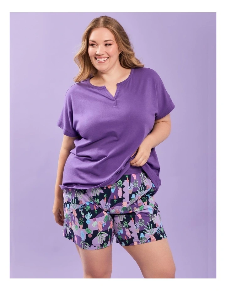 Australian Cotton Leafy Pj Short Print image 4