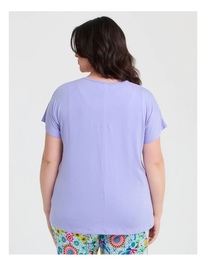 Catalina Benedict Pyjama Top in Bel Air Blue image 2