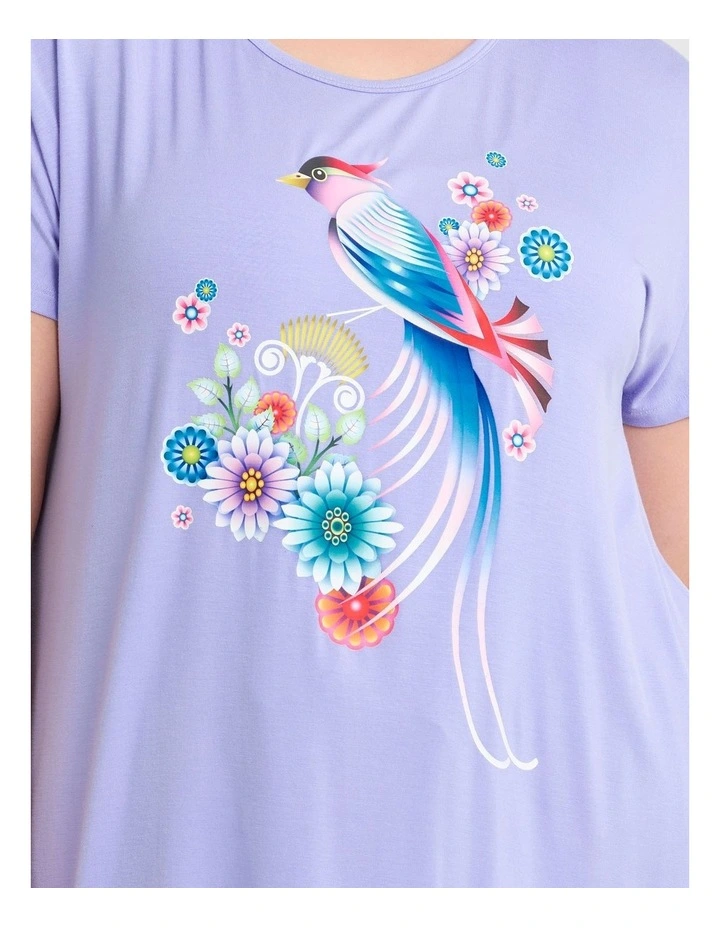 Catalina Benedict Pyjama Top in Bel Air Blue image 3