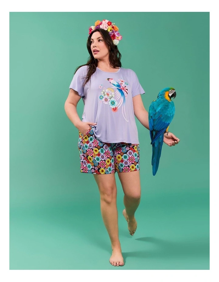 Catalina Benedict Pyjama Top in Bel Air Blue image 5