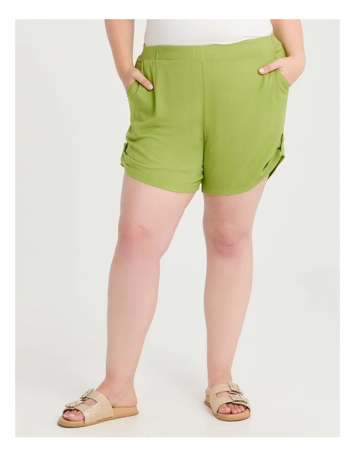 Natural Kaia Short in Apple Green image 1