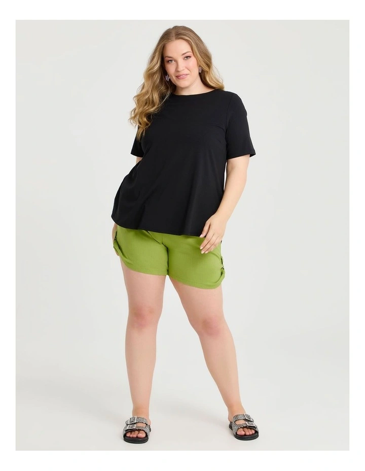 Natural Kaia Short in Apple Green image 4