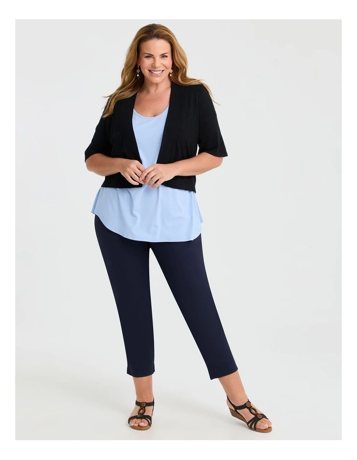 Natural Round Neck Everyday T-shirt in Powder Blue image 4